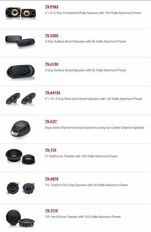 special fit speakers from pioneer