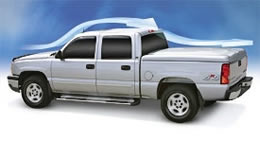 Airflow over tonneau cover